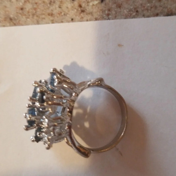 Vintage sapphire 12kt‎ statement ring 7.5 - Picture 6 of 9